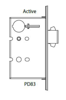 Sliding/Pocket Door Lock, ADA Compliant Mortise Lock with Deadbolt